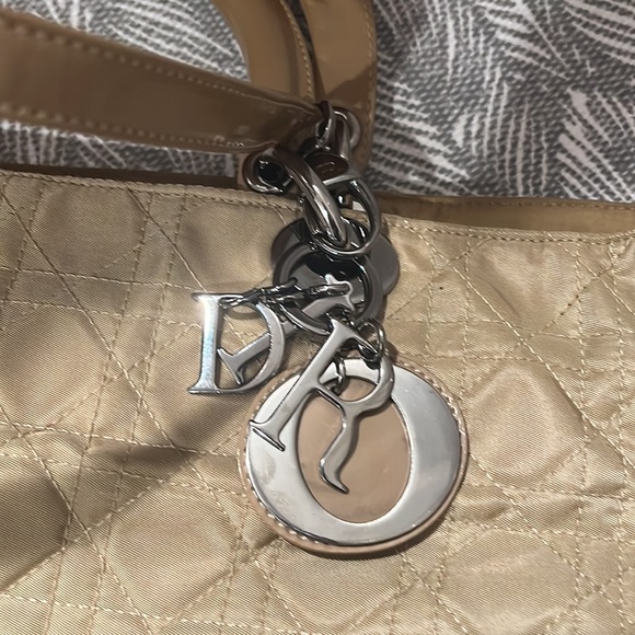 Christian Dior Quilted Denim Cannage Lady 2 way Tote - Picture 7 of 14